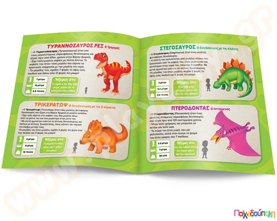 Εκπαιδευτικό Παιχνίδι Δεινόσαυροι (περιλαμβάνει 6 παζλ) Δεσύλλας