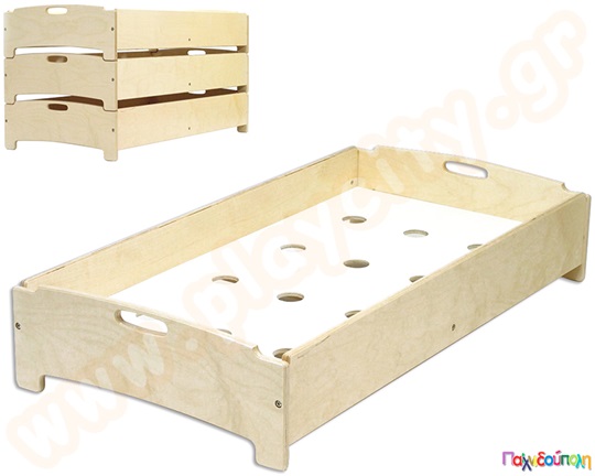 Ξύλινο Κρεβατάκι στοιβαζόμενο