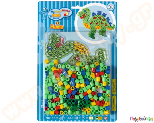 Σετ κατασκευής δεινοσαυράκι με χάντρες 250τμχ  10mm