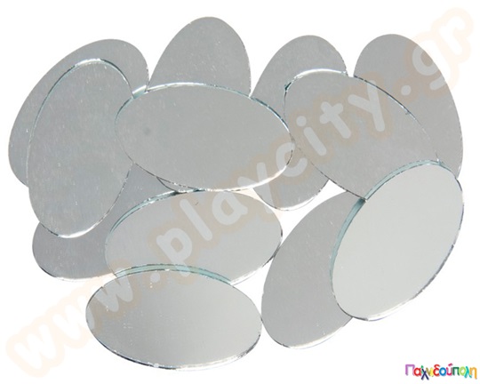 Μικρά καθρεφτάκια οβάλ 10 τμχ 3.5 Χ 2 εκ