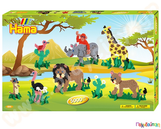 Γιγάντιο σετ κατασκευών Σαφάρι 5000 χάντρες 5mm