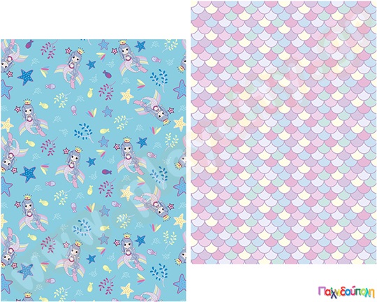 Χαρτόνι matt-line θαλάσσιος κόσμος 50x70 εκ, 250 gr