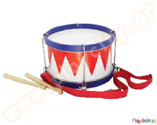 Τύμπανο μεταφερόμενο με 2 μπαγκέτες