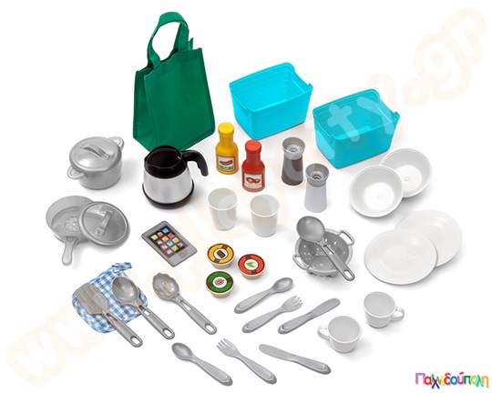 Πριγκιπική κουζίνα ροζ με γκρι Step2