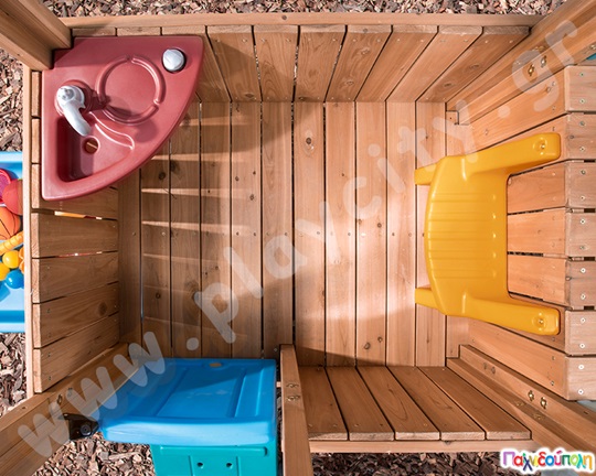 Σπιτάκι με τσουλήθρα και αμμοδόχο Step2