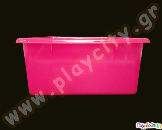 Μεγάλο πλαστικό κουτί χρωματιστό