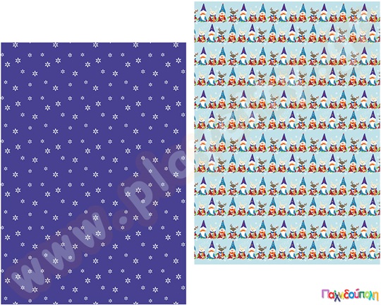 Χαρτόνι X-mas ξωτικά 50x70 εκ, 300 gr