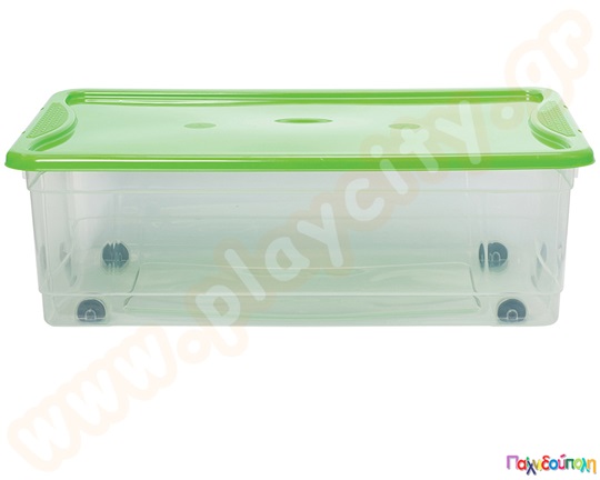 Κουτί αποθήκευσης 32 λίτρων με ρόδες