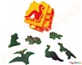 Κύβος κοπής πλαστελίνης δεινόσαυροι