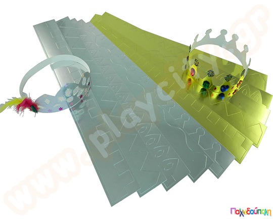 Κορώνες από χρυσοχάρτονο