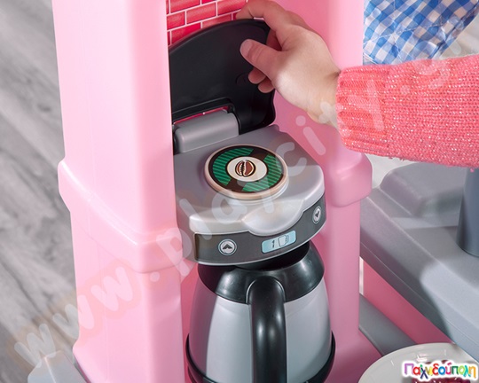 Πριγκιπική κουζίνα ροζ με γκρι Step2