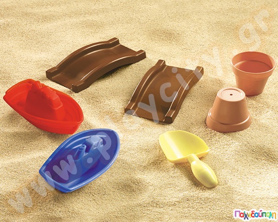 Τραπέζι άμμου-νερού Natural με ομπρέλα Step2