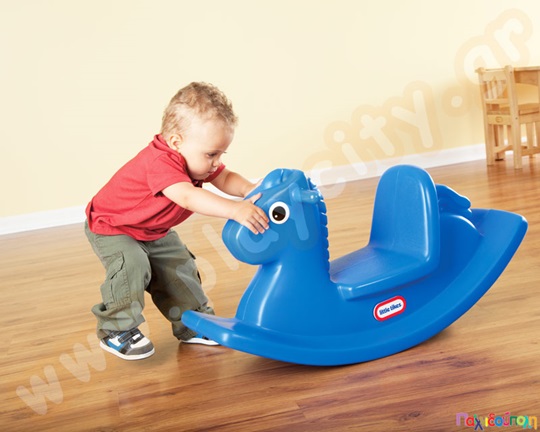 Πλαστική Τραμπάλα Κουνιστό Αλογάκι Μπλε Little Tikes