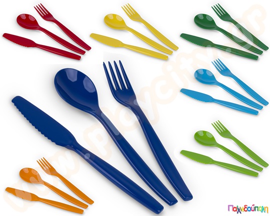 Σετ μαχαίρι, πιρούνι, κουτάλι 16,5 εκ.