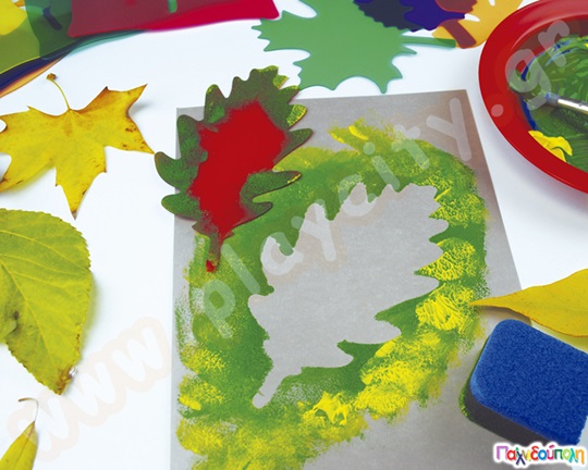 Στένσιλ διαφανή φύλλα δέντρων