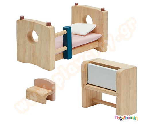Είδη Κουκλόσπιτου - Παιδικό δωμάτιο με κουκέτα για κουκλόσπιτο Plan Toys