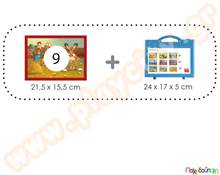 Σετ 9 παζλ Ζωικό Βασίλειο  Πλαστικά Εκπαιδευτικά Παζλς