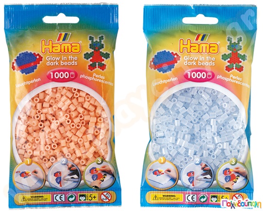 Χάντρες 5 χιλ. σε σακουλάκια φωσφορούχα 1000 τμχ.