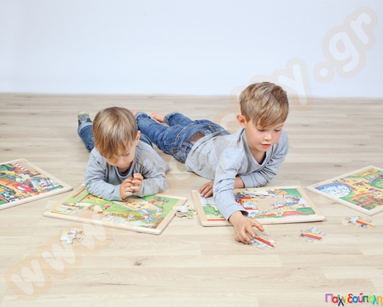 Παζλ με πλαίσιο, στη πόλη