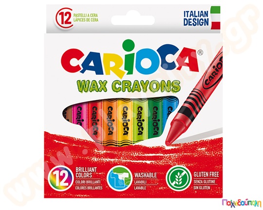 Κηρομπογιές CARIOCA 12 τεμαχίων