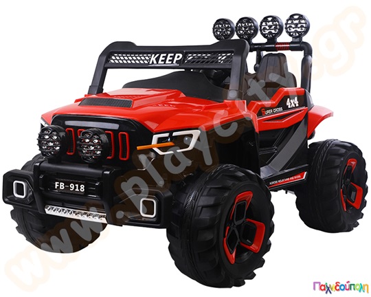 Μηχανοκίνητο Αυτοκίνητο Jeep 12V διθέσιο με μπαταρία