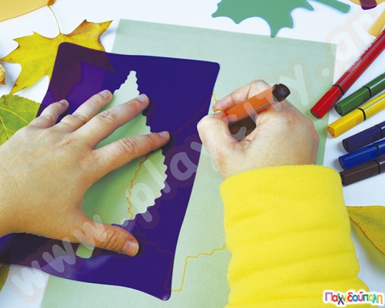 Στένσιλ διαφανή φύλλα δέντρων