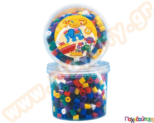 Χάντρες 10 χιλ. Χρωματιστές 600 τεμ. HAMA