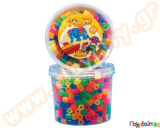 Χάντρες 10 χιλ. Φωσφοριζέ 600 τεμ. HAMA