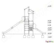 Κέντρο Παιδικής Χαράς Πολύχρωμο  Μεταλλικά Κέντρα Παιδικής Χαράς