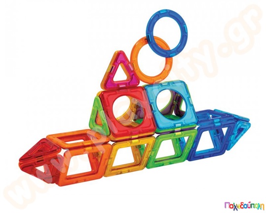 Μαγνητικά τουβλάκια κατασκευών MagFormers Basic Plus  (Inner Circle)  30 τεμαχίων