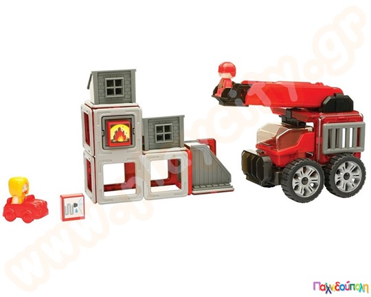 Μαγνητικά τουβλάκια κατασκευών MagFormers Amazing Rescue Set