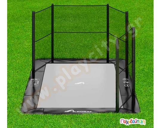 Τραμπολίνο "Primus Flat" 427x305 εκ. με ολόκληρο δίχτυ