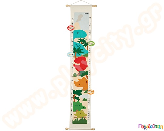 Ξύλινο αναστημόμετρο με δεινόσαυρους Plan Toys