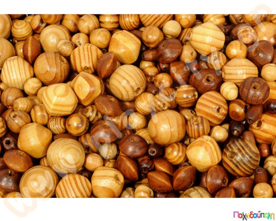 Ξύλινες χάντρες πεύκου