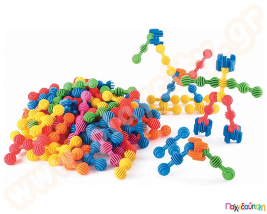 Κατασκευές με σφηνοτουβλάκια Interstar Links σετ 80 τεμαχίων