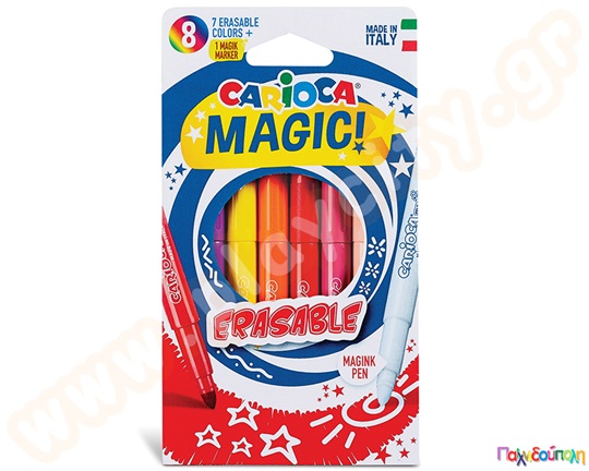 Μαρκαδόροι παιδικοί Magic Erasable CARIOCA 8 τεμαχίων