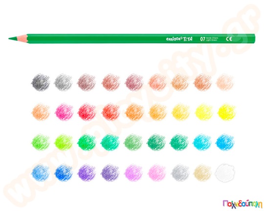 Ξυλομπογιές Tita CARIOCA 120 τεμαχίων σε πλαστικό κουτί