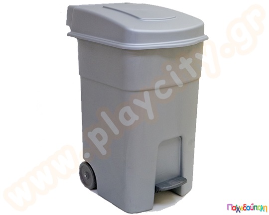 Κάδος Απορριμμάτων με Πεντάλ και Ρόδες 80 λίτρων
