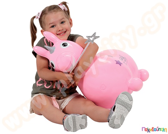 Rody ροζ Ο φουσκωτός μονόκερος