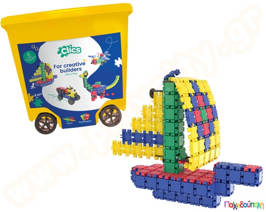 Κατασκευαστικό Σετ Clics (rollerbox με 750 τεμάχια)
