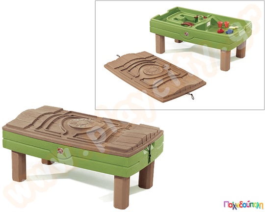 Τραπέζι άμμου-νερού Natural με ομπρέλα Step2