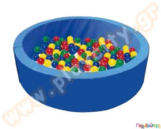 Πισίνα για μπαλάκια στρόγγυλη με πάτο (120x10x38) εκ.
