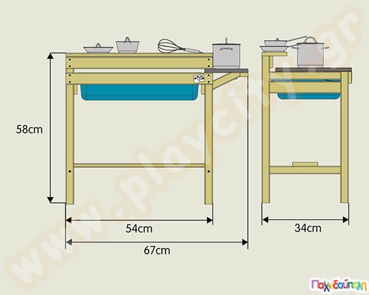 Ξύλινη παιδική κουζίνα Muddy Fun