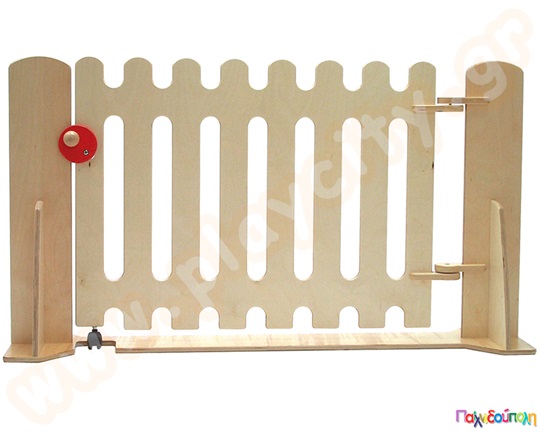 Πόρτα για φράχτη ξύλινο με κλείδωμα