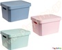 Κουτί αποθήκευσης χρωματιστό με καπάκι 17 λίτρων