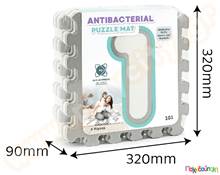 Ελαστικές πλάκες EVA με αριθμούς πράσινο-άσπρο  Δάπεδα Ασφαλείας Παιδικού Δωματίου