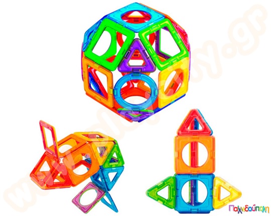 Μαγνητικά τουβλάκια κατασκευών MagFormers Basic Plus  (Inner Circle) 26 τεμαχίων