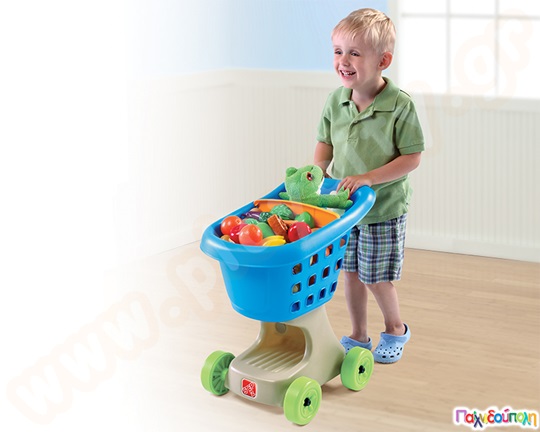 Καρότσι Super Market μπλε Step2