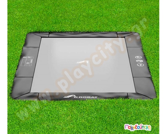 Τραμπολίνο "Primus Flat" 427x305 εκ. με ολόκληρο δίχτυ