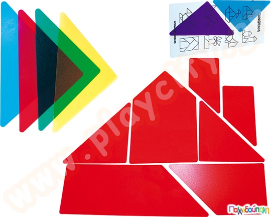 Γιγάντιο διαφανές τάνγκραμ